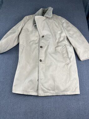 Mighty Mac Mens Brown Coat Button Closure Pockets 3XL